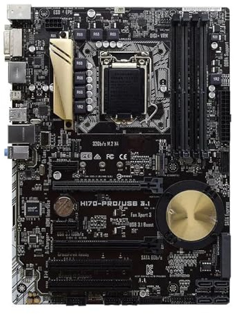 Placa Base para Juegos Fit For ASUS H170-PRO/USB 3.1 Compatible con LGA 1151 Core I7-6700K I5-6600K CPU Intel H170 Chipset DDR4 64 GB PCIe .0 ATX
