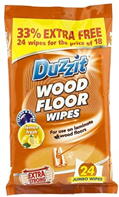 WOOD FLOOR WIPES X 18 EXTRA LARGE WIPES