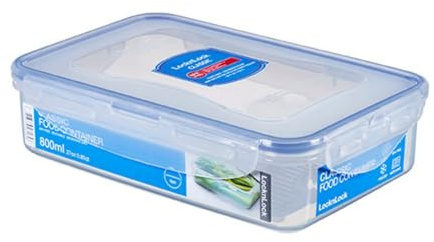 Lock&Lock 2059083 PP Classic Boîte Hermétique Rectangulaire avec Grille de Drain Plastique Transparent 20 x 14 x 5 cm