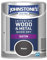 Johnstone's - Wood & Metal Paint - Satin Finish - Black - 750ml - Water Based - Non Drip & Quick Drying - Radiator Paint - Low Odour - Dry in 1-2 Hours - 8m2 Coverage per Litre