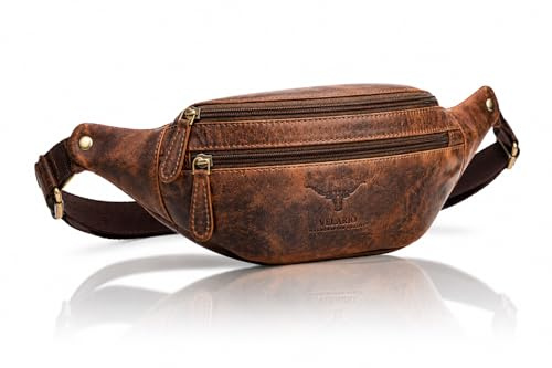 Büffelleder Bauchtasche I Herren, Damen I Echt Leder I Hüfttasche I Tracking