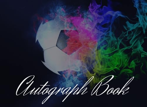 Autograph Book: Football, Signatures Blank Scrapbook, Blank Unlined Keepsake Memory Book, favorite sport stars, Autograph Book, Celebrity Memorabilia Album Gift.