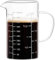 PARACITY Messbecher, Messbecher Glas mit drei Skalen und V-förmiger Öffnung, Messbecher 500ml mit Griff, Measuring Cups für Küche oder Restaurant