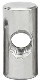 Möbel-Zylindermutter, Kreuzdübel-Zylindermuttern, M4 M5 M6 304 Edelstahl-Kreuzloch-Zylindermutter-Bolzen Zylinderstift-Dübel Holzmöbel Eingebettete Verriegelungs-Langmutter (Größe: OD10 M6x30(2PCS)) (
