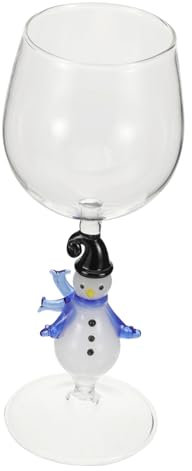 CIYODO Weihnachtlicher Schneemann Goblet Glasweinglas Für Festliche Anlässe Dekorativer Trinkbecher Für Weihnachten Geburtstage Hochzeiten Und Partys