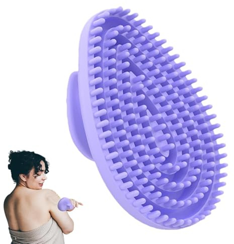Weppduk Cepillo seco para celulitis, peine de masaje flexible para relajación, masaje de cuero cabelludo, removedor de celulitis de silicona, cepillo de masaje para hombros, cuello y vientre
