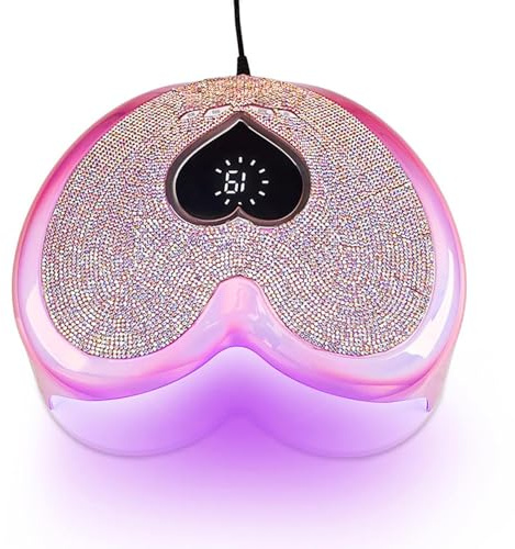 LED nagellampa - 96 W nagellack | Bärbar professionell LED härdande gel nagellack med 4 timers LCD-skärm för gelpolish | LE nagellampa
