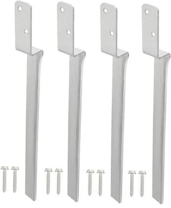 4 Pezzi Recinzione Dopo Il Kit di Ancoraggio di Ancoraggio per lessi da Giardinaggio a Terra per Le indicazioni in Legno Post Supporto