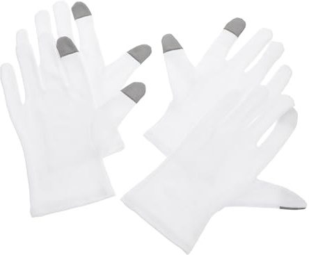 HAMPPLIES 2paia Guanti Guanti Idratanti in Cotone Riutilizzabili Per Notte Per Idratazione Delle Mani Lozionper Mani Integrata Adatti Per Uso Da Spa