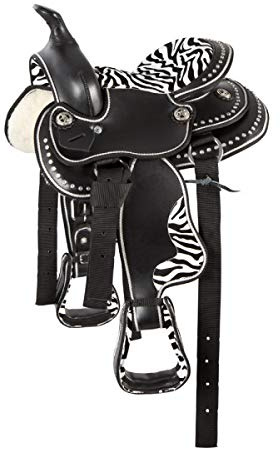 PFIFF Sella Western con Pony Bianco e Nero