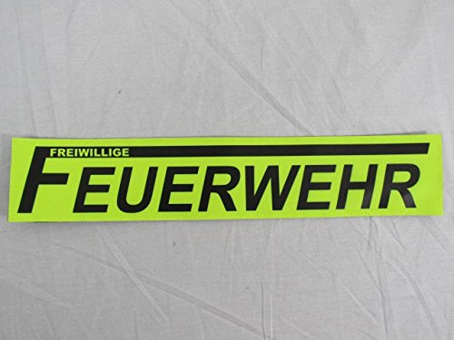 alarmtrakt.de 3M Reflex Rückenschild 42x8cm Zitronengelb