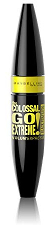 Maybelline New York – Mascara Volume – Colossal Go Extreme – Black Perfecto – 9,5 ml | Brosse double-réservoirs, Formule ultra-pigmentée, Sans paquets, Look rock et ténébreux, Densifie la frange de cils