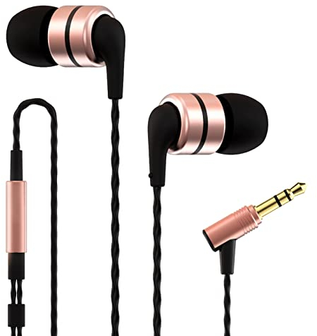 SoundMAGIC E80 Auriculares con Cable sin Micrófono Auricular In Ear HiFi Estéreo de Alta Fidelidad para Audiófilos Auriculares Intrauditivos con Aislamiento de Ruido Ajuste Cómodo Superbajos Dorado