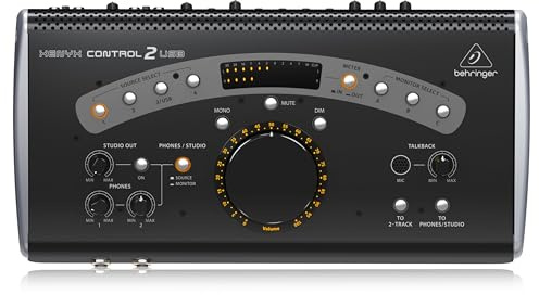 Behringer XENYX CONTROL2USB High-End Studio Control and Communication Center mit VCA-Steuerung und USB-Audio-Interface