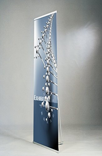 PrintGreen! L-Banner Rollup Messedisplay 150 x 215 cm ohne Grafik - System in Transporttasche