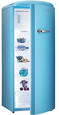 Gorenje Réfrigérateur / A++ / 196 kWh/an / 281 L / Chocolat foncé / Système de refroidissement à air avec fonction Quick Cooling / Butée de porte à droite. RB 60299 OBL bleu