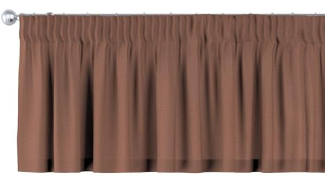 dekoria Kurzgardine mit Kräuselband Schal Gardine Dekoschal 260 x 40 cm braun