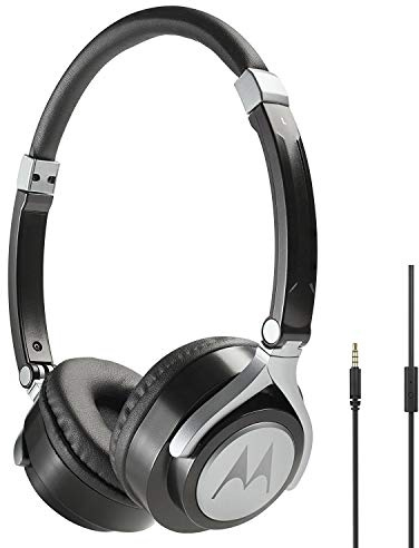 Motorola Pulse 2 Auriculares de Diadema con Cable, Color Negro