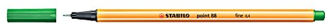 STABILO Point 88 0.4 mm Fineliner Marker GREEN 88/36