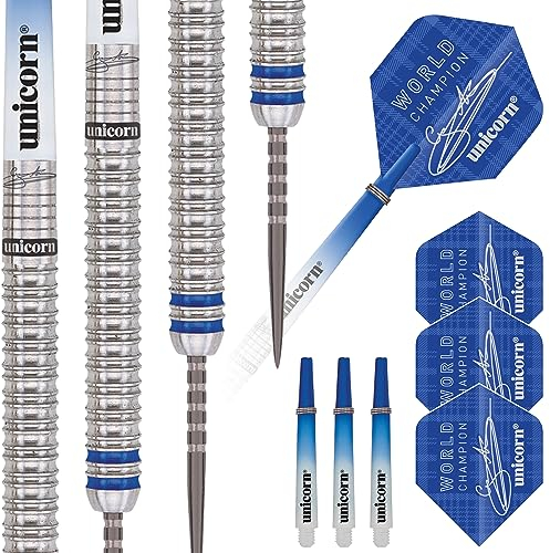 Unicorn 2019 Edition-Gary Anderson World Champion 90 Percent Wolfram-Dart, blau, 23 g