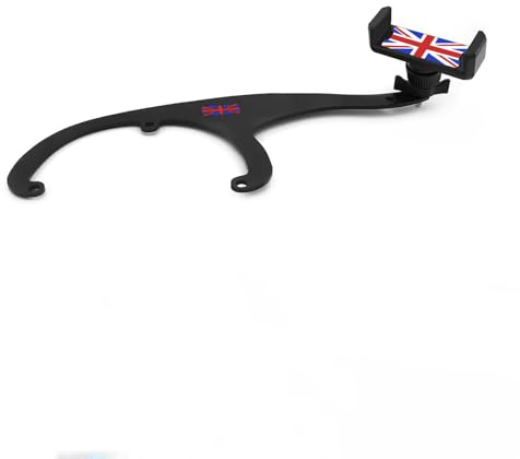 Heinmo Auto 360 Grad Handyhalter Handyhalterung Getränkehalter Satnd Ständer Cradle für Cooper Clubman Countryman R55 R56 R57 R58 R59 2006-2015 Steering Wheel on The Left