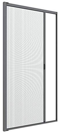 Zanzanet Zanzariera laterale orizzontale su misura rullo a molla cassonetto 50mm da incasso porte finestre antivento avvolgibile scorrevole personalizzabile colori reti Made in Italy Grigio Raffaello