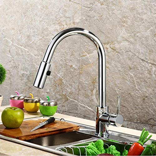küchenarmatur Ziehen Sie Messing Niederdruck Küchenarmatur schwarz Farbe Deck Küche Tap Mixer Pull Up