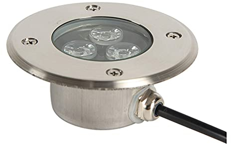 AMDHZ Spot LED Encastrable Exterieur IP68 Étanche Corps en Acier Inoxydable Utilisé pour Trottoir Extérieur, Terrasse, Jardin, Parc（Warm Light 220V ）