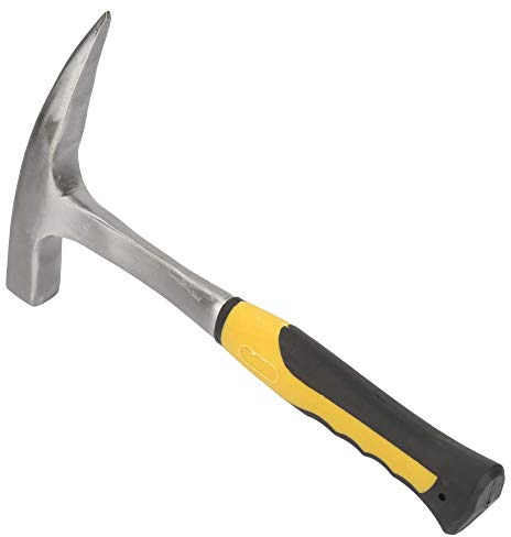 ASHATA Rock Pick Hammer All Steel with Pointed Tip Geologist Rock Pick Fit for Geological Prospecting, Mining(S)