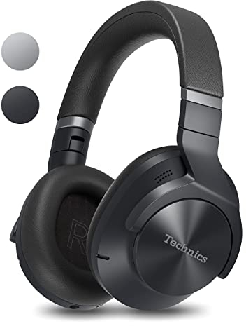 Technics EAH-A800E-K Casque Audio Bluetooth Sans Fil (HP 40mm, Circum-aural, Anti Bruit, Appels Haute Qualité) Noir