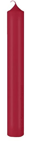 Altarkerzen (10% BW Anteil) Lange schlanke (Bienenwachs Kerzen) Burgund Rot/Braun 200 x Ø 40 mm, 4 Stück, Kerzen mit Dornbohrung in RAL Kerzengüte Qualität