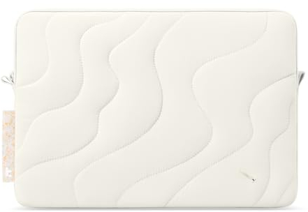 tomtoc Gesteppte Laptop Tasche Hülle für Neu 15-Zoll MacBook Air M4/A3241 M3/A3114 M2/A2941 2025-2023, 15-Zoll Microsoft Surface Laptop Copilot+ PC, 15 Dell XPS 15 Plus, Quilted Design Laptophülle