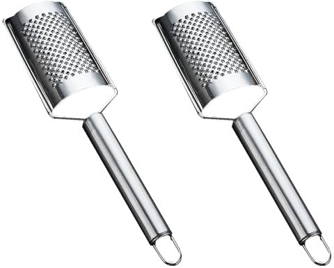 2 ralladores de queso, mini rallador de queso de cocina, rallador de queso cítrico, rallador de queso, rallador de mano, mini rallador, rallador pequeño, rallador de nuez moscada para limón, jengibre,