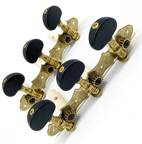 Guitar Tuners Classical Guitar String Tuning Nail Machine Head Tuner Button 3L3R Guitar Accessories Black