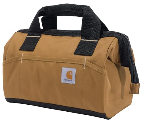 Carhartt Onsite Werkzeugtasche, langlebig, wasserabweisend, Werkzeugaufbewahrungstasche, mittelschwer, 33 cm, 15 Taschen, Carhartt Brown