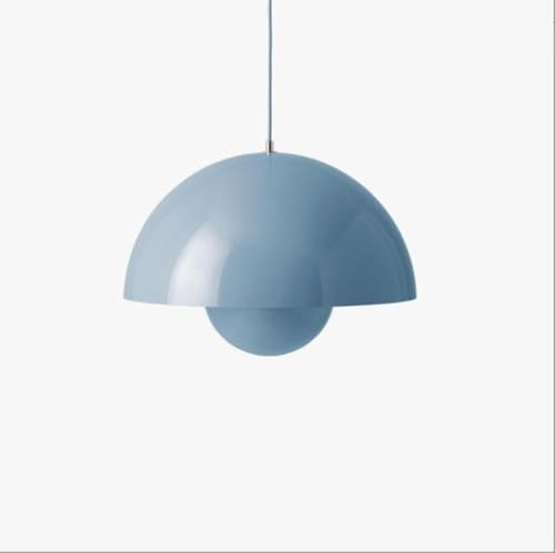 SXYSXYSXY Modern Nordic Hängelampe Nachttisch Pendelleuchte Minimalismus Esszimmerlampe Hängeleuchten Deckenleuchte E27 Für Schlafzimmer Wohnzimmer Ø23*16cm,Blau