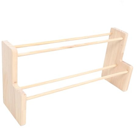 ULDIGI Bandspulenhalter Organizer Aus Holz Für Nähzubehör Kompakt Und Praktisch Langlebig Und Robust Zur Aufbewahrung Von Bastelbändern Und Spulen