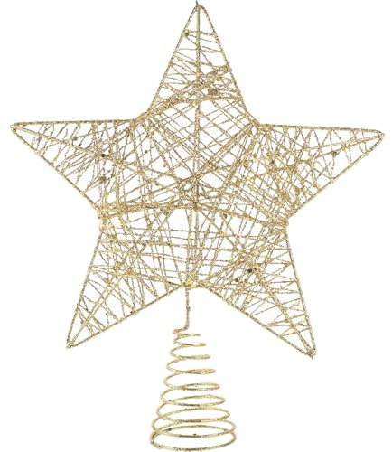 Ciieeo Décoration De La du Sapin De Noël d'arbre Décoration Étoile De Sapin De Noël Haut De Forme d'arbre De Haut De Forme D'e D'étoile De Décor De Le Fer