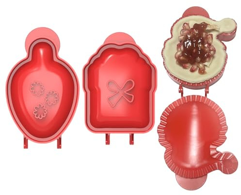 Hand Pie Molds for Baking - Hand Pie Press Mold Maker | Set of 3 Pie Molds Christmas, Dough Press Mould, Hand Pie Molds Set for Christmas