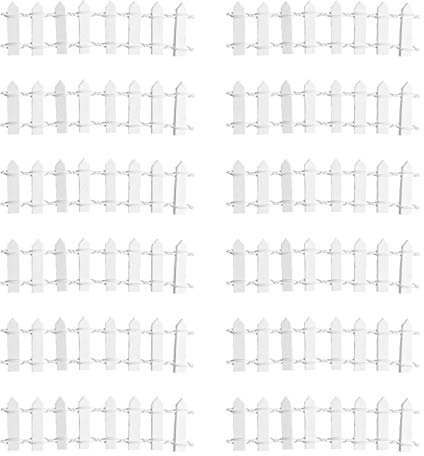 BESPORTBLE 12 Stück Miniatur-gartenzäune Wasserdekorationen Mini-gartenornament Bastelset Für Pflanzenliebhaber