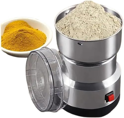 Grain Grinder Electric 300g - Stainless Steel Commercial Motor Grinding Stone Mill for Grinding Grains, Roots, and Flour - High-Performance Food Processor