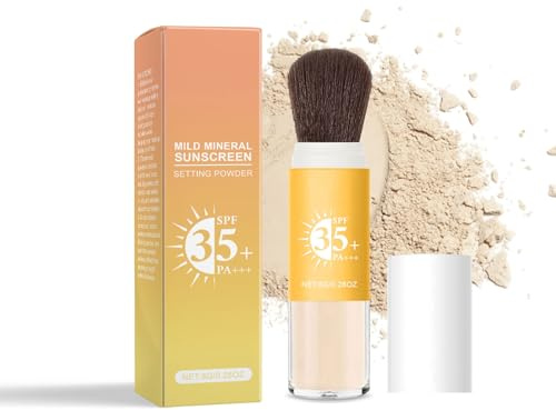 Protection solaire en poudre | SPF35 Protection solaire SPF35 – Accessoire de beauté à pénétration rapide, soin de la peau imperméable pour les journées à la plage et les fêtes d'été