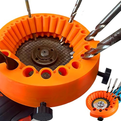 Bohrerschärfer, Drill Bit Sharpener, 2 bis 13 mm Drill Bits zum Schleifen, Bohrer schärfgerät für 125 mm Schleifer & Winkelschleifer, Effiziente Bohrerschärfgerät Tool, Mehrzweck Bohrerschleifgerät