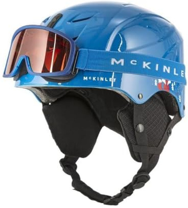 McKinley Ki.-Ski-Helm +BrilleSet MistralFoxy WHITE/COOL GREY-BLACK-HYPER PI