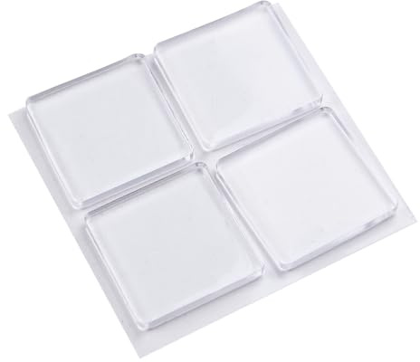 4pcs Non Slip Transparent Silicone Shock Absorbing Pads for Washing Machines Anti Vibration Mat Set with Heat Resistant Material