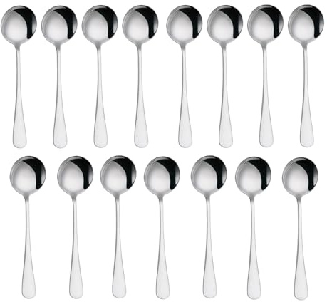 15 cucharas de café pequeñas, cucharas de café de 15,8 cm, cucharillas de té, cucharillas de azúcar, cucharas pequeñas de postre de acero inoxidable, cucharas mocas para hogares, restaurantes