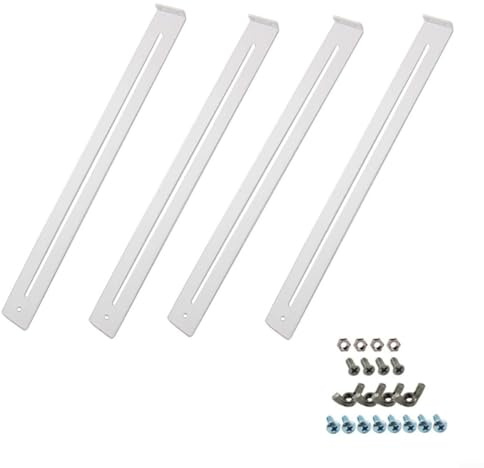 HEIBTENY Drawer Repair Kit Heavy Duty with Adjustable Steel Brackets for Wooden MDF Chipboard Drawers, Reinforce and Repair Sagging Bases Measuring 14-24 Inches(A)