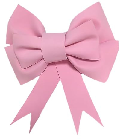 Gleemix Große Rosa Schleife Geschenk Deko, 50cm DIY Geschenkschleife Groß, Rosa Schleifen Weihnachten Autoschleife Geschenkschleife, Für Hochzeit Valentinstag Auto Schleifen Deko, Selbs Zusammengebaut