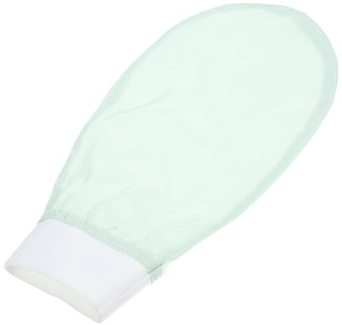 Amosfun Light Green Bath Glove Exfoliating Mitt for Skin and Leg Dead Skin Scrubbing Lightweight Rayon Body Scrub Exfoliator Suitable for Bath and Dormitory Use