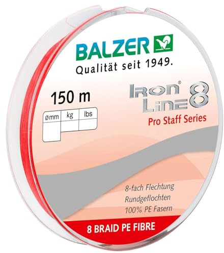 Balzer Iron Line 8-150m geflochtene Schnur zum Spinnfischen